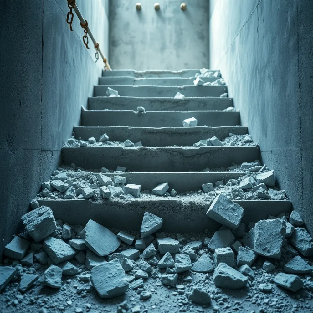 Jak skuć schody betonowe