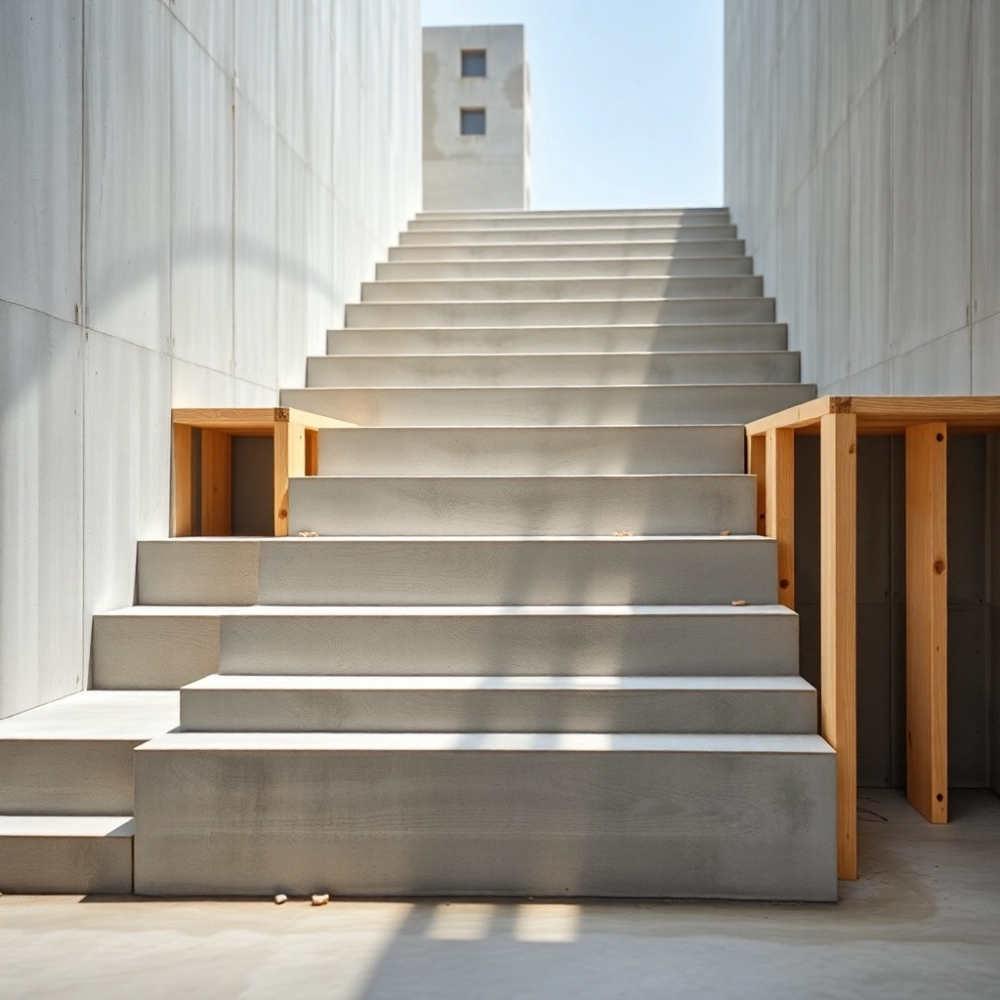 Jak wykonać schody z betonu architektonicznego