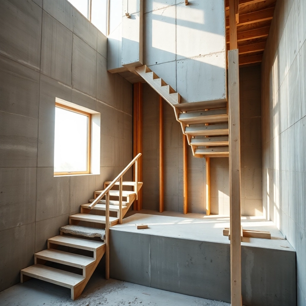 Jak zrobić schody betonowe wewnętrzne