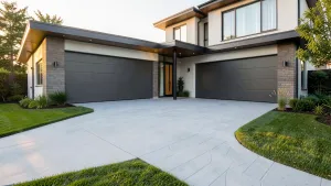 nowoczesne podjazdy betonowe
